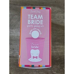 Team Bride / Team Groom Party beer water Pong Set Game NEW